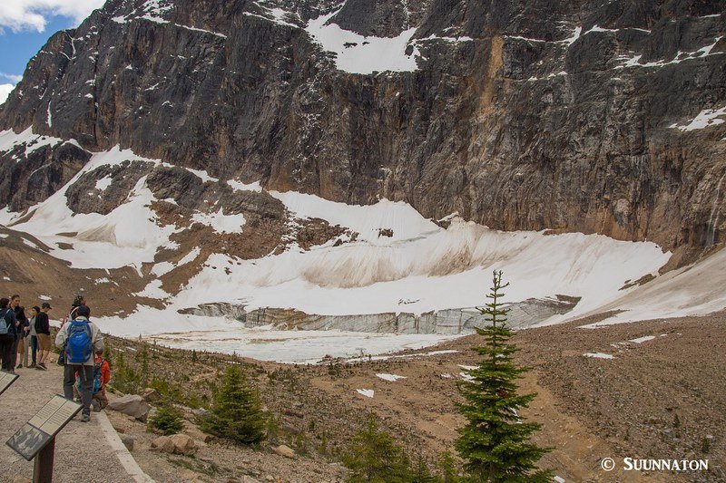Jäätikön alaosa, Mt Edith Cavell